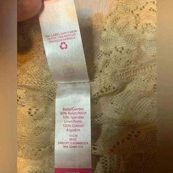 No Boundaries 1 Beige Nylon Lace & Purple Hipsters Size XXXL(21) . (Lot Of 2) - Picture 10 of 14